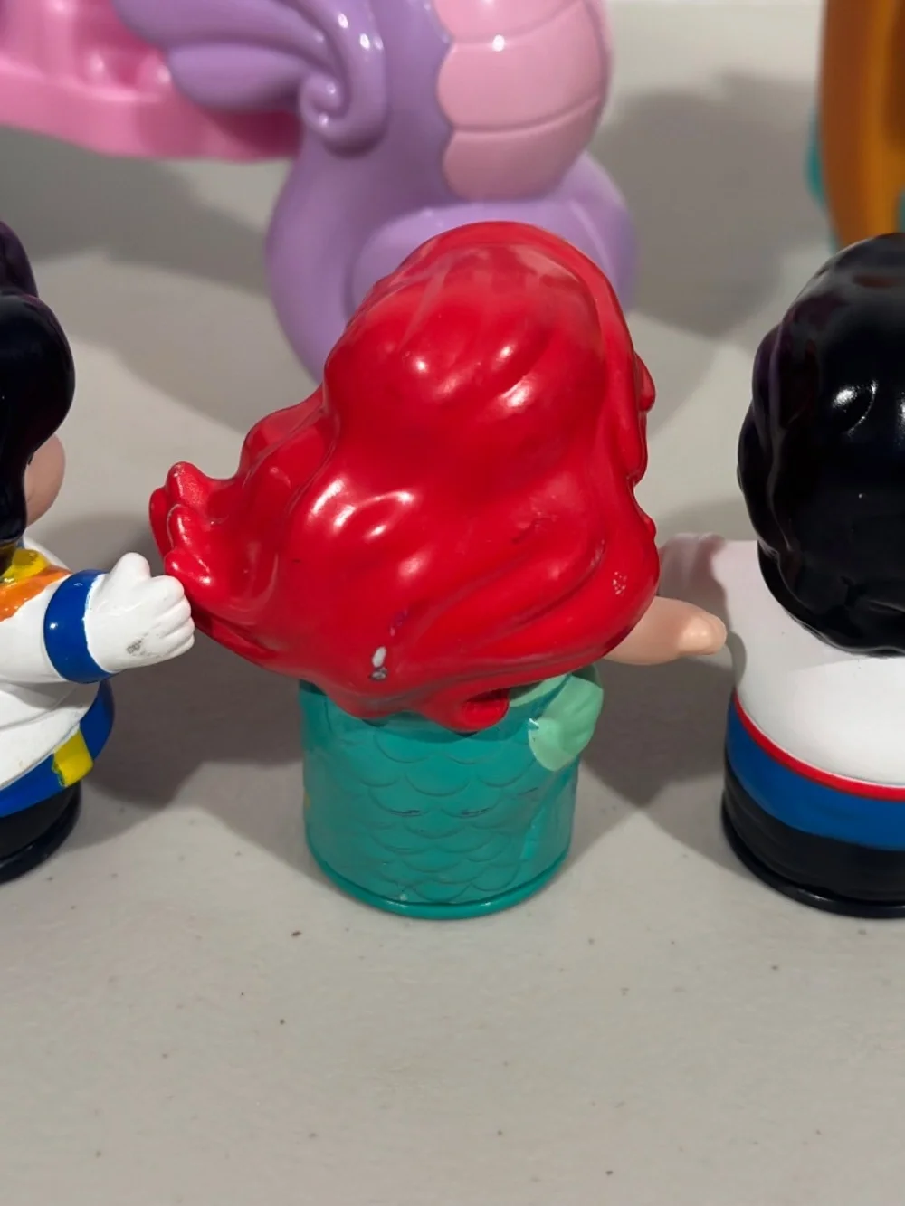 Fisher Price Disney Little People Little Mermaid Ariel Eric Carriage Boat LOT